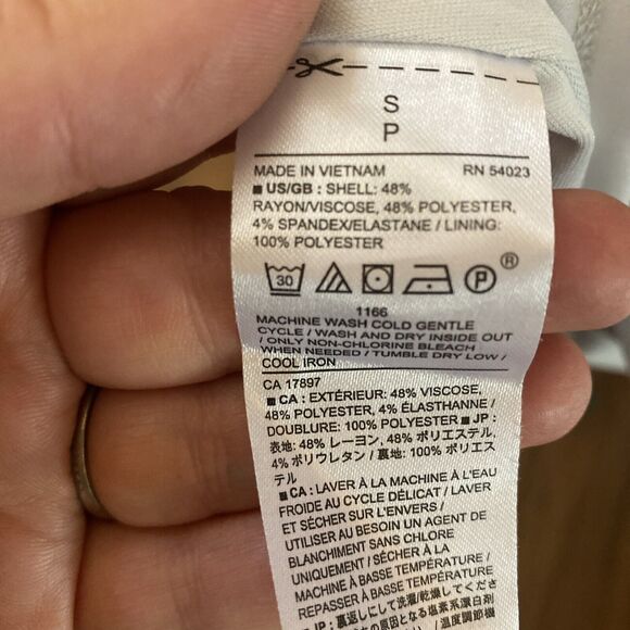 NEW Banana Republic Size S Gray Elastic Waist Side Maxi Shirt Dress NWT - Picture 8 of 8